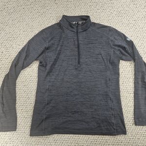 Kuhl Pullover Mens Large (Fits Medium) Alloy 1/4 Zip Graphite Sweater Mid-Layer